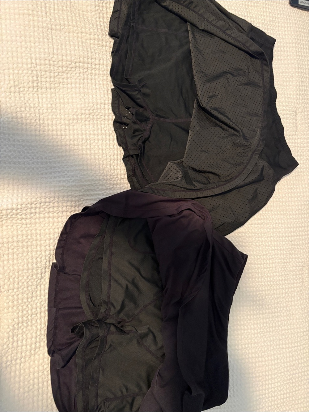 Athletic High Waisted Skort Duo - Black - Picture 2 of 2